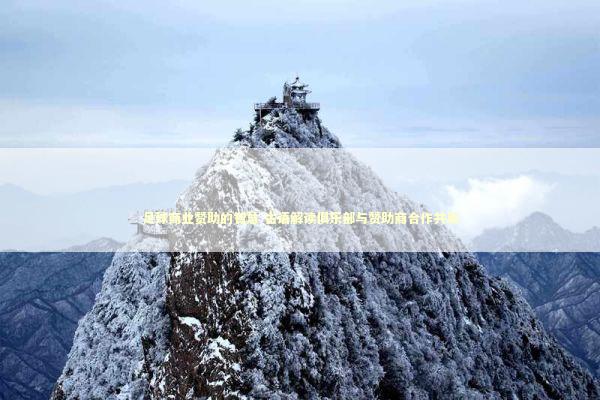 足球商业赞助的智慧 古语解读俱乐部与赞助商合作共赢 新闻