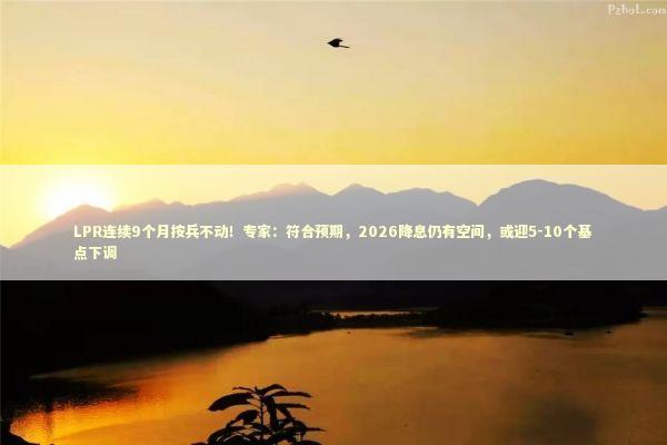 LPR连续9个月按兵不动！专家：符合预期，2026降息仍有空间，或迎5-10个基点下调